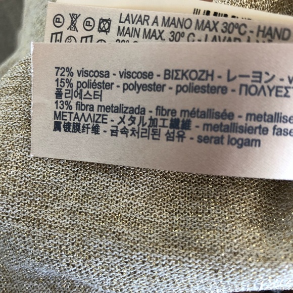 Massimo Dutti cardigan sparkly gold - Picture 8 of 8